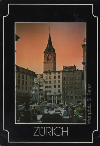 Schweiz - Zürich - Schweiz - Weinplatz, St. Peter