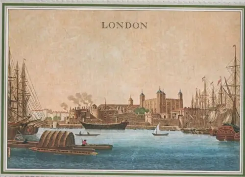 Großbritannien - Großbritannien - London - Tower mit Themsehafen - ca. 1980