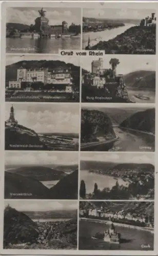 Rhein - u.a. Stolzenfels - 1935