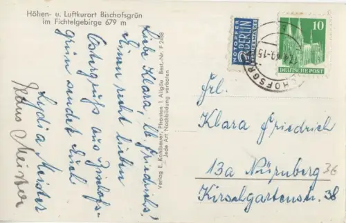 Bischofsgrün - Blick vom Felsenhügel