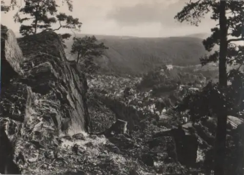 Schwarzburg - Blick vom Trippstein - 1970