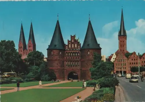 Lübeck - Blick auf St. Marien - ca. 1975