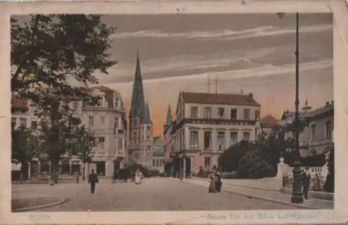 Bonn - Neues Tor mit Blick auf Münster - 1922