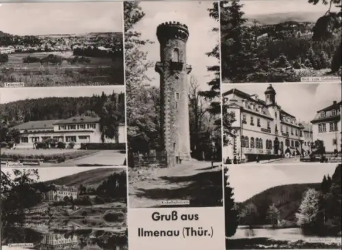 Ilmenau - u.a. Blick zum Gabelbach - 1961