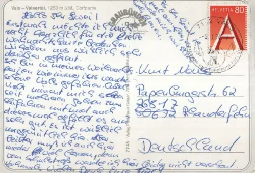 Schweiz - Vals - Schweiz - Valsertal