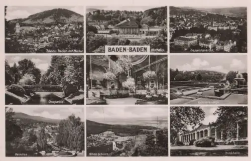Baden-Baden - u.a. Kurhaus - ca. 1960