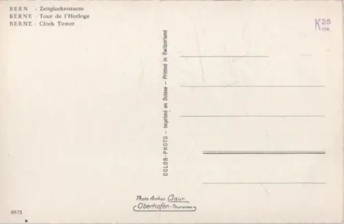 Schweiz - Bern - Schweiz - Zeitglockenturm