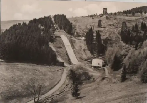Oberwiesenthal - Blick zu den Sprungschanzen - ca. 1970