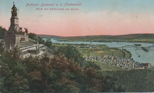 Niederwald - Blick auf Rüdesheim - 1924