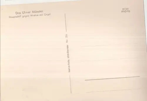 Ulm - Münster, Hauptschiff