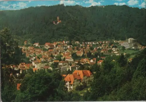 Bad Liebenzell - Gesamtansicht mit Blick zur Burg - 1976