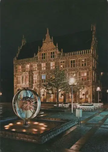 Bocholt - Rathaus mit Europabrunnen - ca. 1980