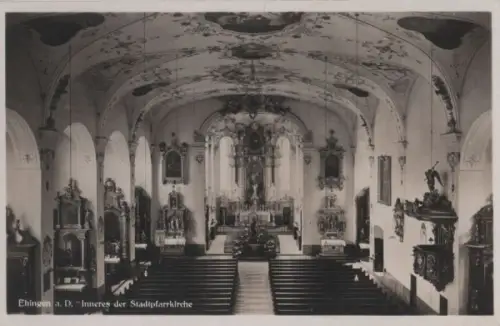 Ehingen - Inneres der Stadtpfarrkirche - ca. 1950