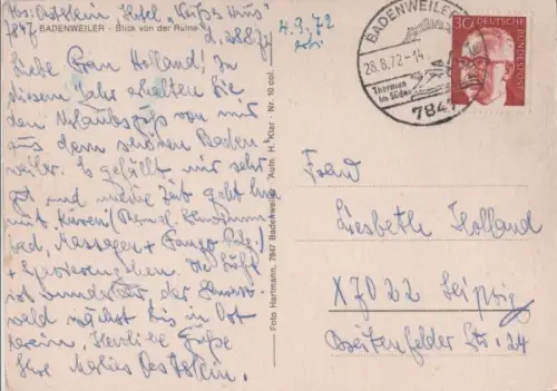 Badenweiler - Blick von der Ruine