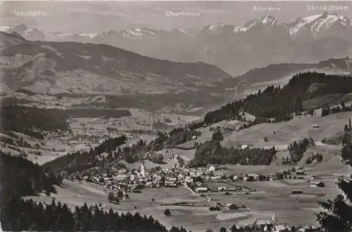 Oberstaufen - Blick von der Juget - 1959