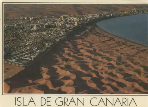 Spanien - Playa del Inglés - Spanien - Sand und Stadt
