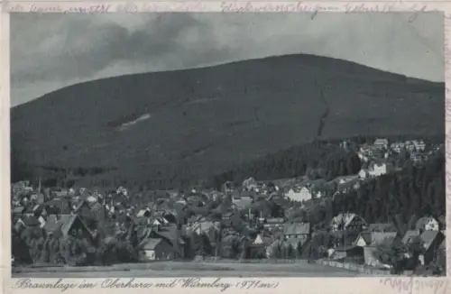 Braunlage - mit Wurmberg - 1937