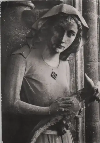 Frankreich - Frankreich - Reims - Cathedrale Notre Dame, Statue du Croisillon - 1966