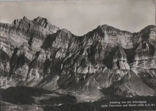 Schweiz - Schweiz - Schwägalp - Aufstieg nach Thierwies - ca. 1955