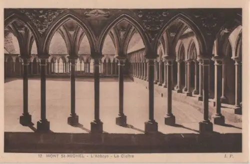 Frankreich - Mont Saint-Michel - Frankreich - Abbaye, Cloitre