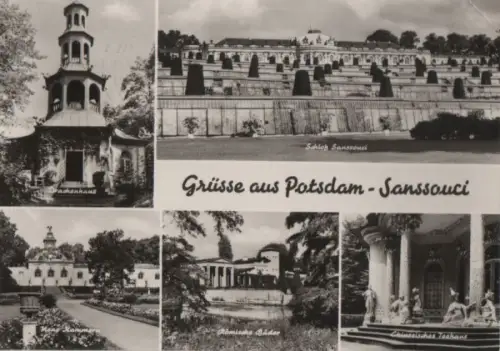 Potsdam, Sanssouci - u.a. Chinesisches Teehaus - 1974