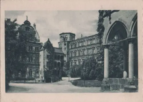 Heidelberg - Schlosshof - ca. 1950