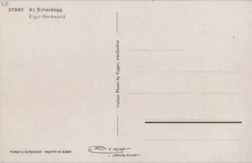 Schweiz - Kleine Scheidegg - Schweiz - Eiger-Nordwand