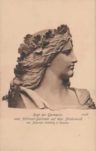 Rüdesheim - Nationaldenkmal Niederwald - ca. 1935