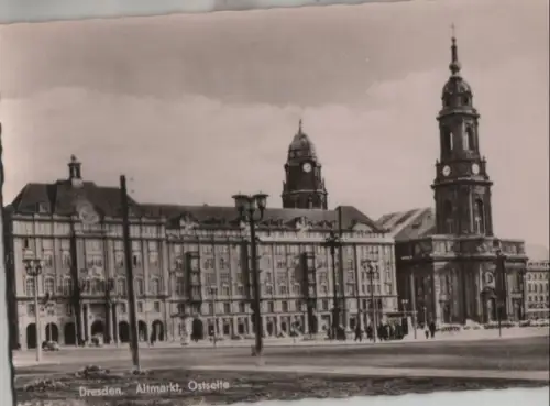 Dresden - Altmarkt, Ostseite - 1962