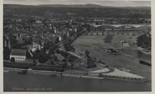 Koblenz - das Deutsche Eck - ca. 1940