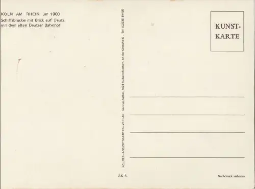 Köln - Schiffbrücke