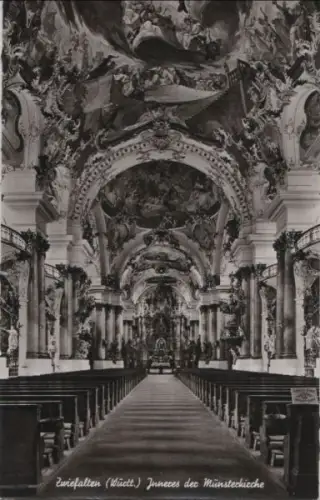 Zwiefalten - Inneres der Münsterkirche - ca. 1960