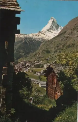 Schweiz - Schweiz - Zermatt - mit Matterhorn - ca. 1965
