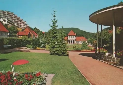 Bad Grund (Harz) - Kurpark mit Moorbadehaus - ca. 1980