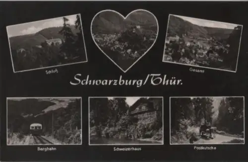 Schwarzburg - u.a. Bergbahn - 1963