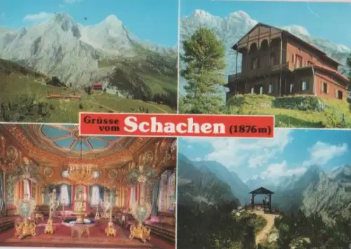 Garmisch-Partenkirchen - Grüsse vom Schachen b. Garmisch - ca. 1985