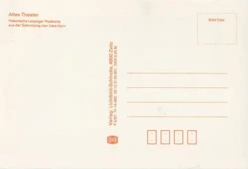 Leipzig - Altes Theater (Reprint)