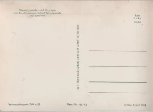 Wernigerode - mit Brocken