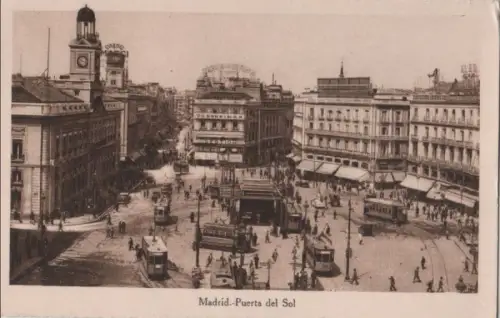 Spanien - Spanien - Madrid - Puerta des Sol - ca. 1935