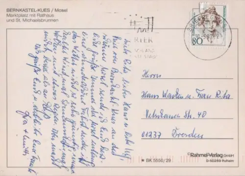 Bernkastel-Kues - Marktplatz mit Rathaus