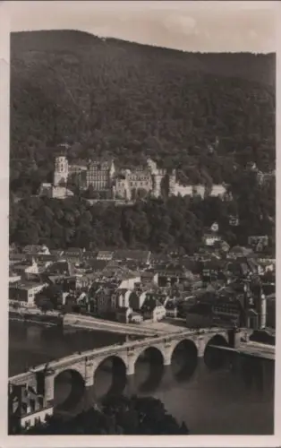 Heidelberg - Blick vom Philosophenweg - ca. 1960