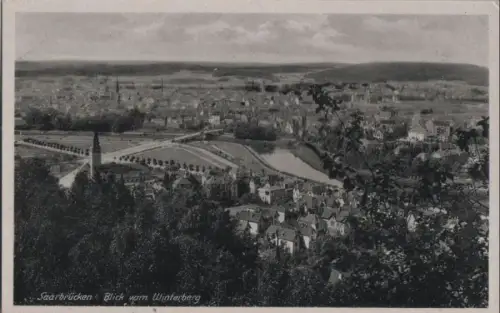 Saarbrücken - Blick vom Winterberg - ca. 1950