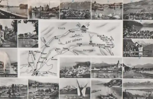 Schweiz - Schweiz - Genfer See - Lac Leman - ca. 1955