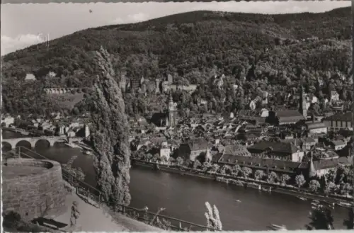 Heidelberg - Blick aus dem Philosophengarten - ca. 1960