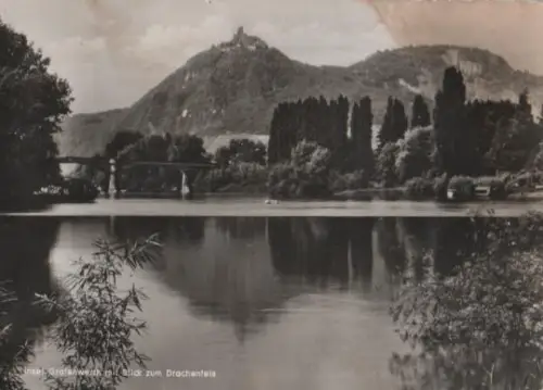 Königswinter - Insel Grafenwerth im Rhein - ca. 1965