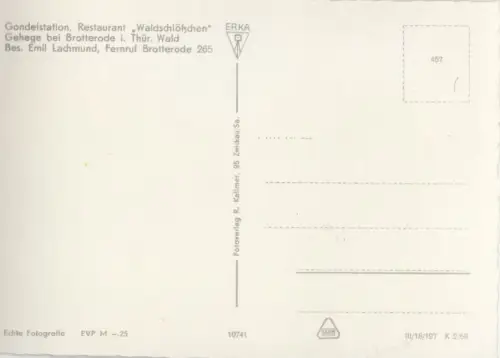 Brotterode - Restaurant Waldschlösschen