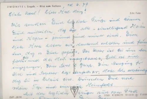 Zwönitz - Blick zum Rathaus