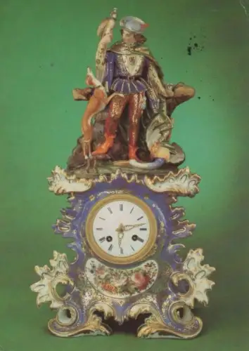Dresden - Math.-Physikalischer Salon, Porzellanuhr - 1990