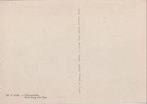 P. Klee Ville pavoisee