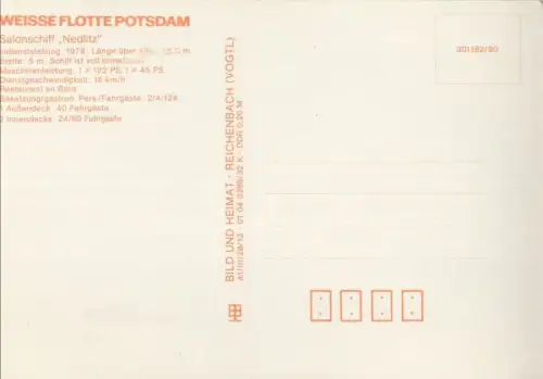 Potsdam - Salonschiff Nedlitz